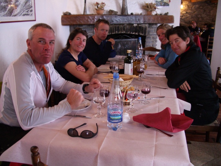 Lunch at Courmayeur ski resort mid station